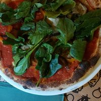 Pizza mit Gemüse at Sa Panxa in Formentera