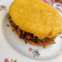 Polenta di mais con hummus e verdure saltate, proprio gustosa! at Sa Panxa in Formentera