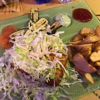 Big Veg (Hamburger on a plate) at FUD in Catania