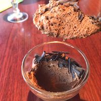 Chocolate mousse. I'm salivating just looking at the photo it was so good! at Le London in Calais