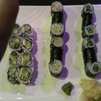 Mix veg cucumber and asparagus rolls at Mizu Sushi and Grill in Zanesville