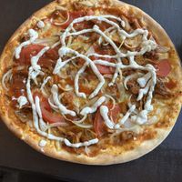 Vegan Kebab Pizza  at La Famiglia in Gavle