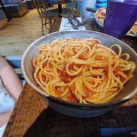 Kids' spaghetti at Zizzi in Beckenham