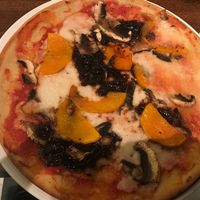 Vegan gluten-free margarita with butternut squash, caramelised balsamic onions and mushrooms ❤️ at Zizzi in Bournemouth