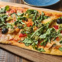 Primavera vegetarian pizza at Zizzi in Brighton