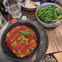 Vegan lasagne with a side of broccoli and seasonal greens at Zizzi - Bristol Cabot Circus  in Bristol