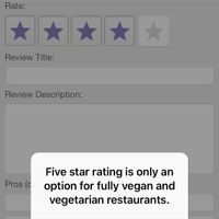 This is a 5-⭐️ restaurant for vegans at Zizzi in Bromley