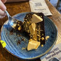 Chocolate fudge cake  at Zizzi in Dorchester