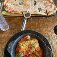 Lasagne and pizza   at Zizzi in Dorchester