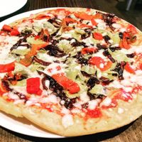 Vegan gf pizza at Zizzi in Leamington Spa