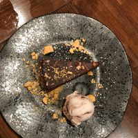 Sticky Chocolate and Praline Torte (VEGAN + GLUTEN FREE) at Zizzi - Charlotte St in London
