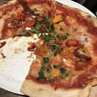 vegan pizza at Zizzi - Earls Court in South West London