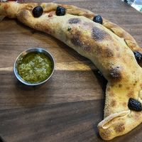Vegan calzone  at Zizzi - Paddington Central in London