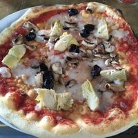 Vegan pizza at Zizzi - St Giles in West London