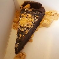 vegan chocolate tart  at Zizzi - St Giles in West London