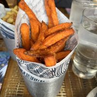 Sweet potato fries #Veganuary at Zizzi - St Katharine's Docks in East London