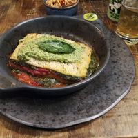 Rainbow lasagne at Zizzi - Victoria in South West London