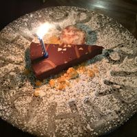 vegan dessert. delicious!! (sons birthday) at Zizzi - Trafford Centre in Manchester