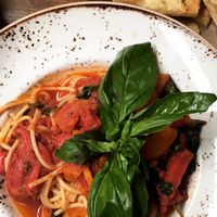 vegan pasta  at Zizzi in Market Harborough