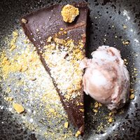 chocolate & praline torte  at Zizzi in Market Harborough