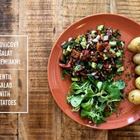 salad at Satori Stage in Bratislava