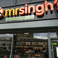 written in lights inside! at Mr Singh's in East London