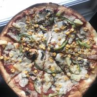 Gluten free vegan sweet vegetarian pizza  at Mr Singh's in East London