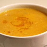 Lentil soup (dhal soup).  at Indian Palace in Sintra