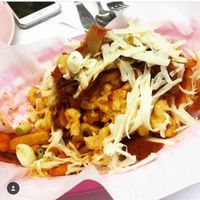 Burger lols fries at The Burger Garden in Sheffield