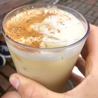 Golden latte at Cafe Frida in Trois-rivieres
