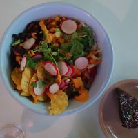 Bols mexicain et brownie at Cafe Frida in Trois-rivieres