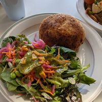 Pizza pochette (très réussie, me rappelle mon enfance!) at Cafe Frida in Trois-rivieres