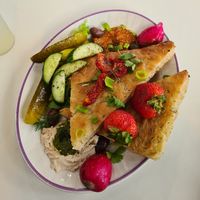 As starter: Snack at Cafe Frida in Trois-rivieres