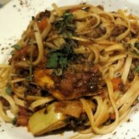 Lentils ragu with linguine at Zizzi in Nottingham