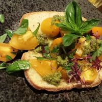 Bruschetta vegan as a starter at Zizzi in Nottingham