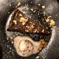 Chocolate honeycomb brownie at Zizzi in Port Solent