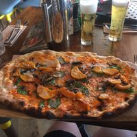 Vegan pizza at Zizzi in Portsmouth