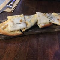 Garlic bread with added vegan cheese at Zizzi - Meadowhall in Sheffield