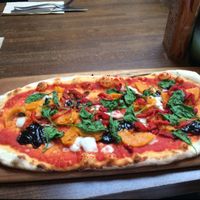 pizza with vegan mozzarisella!  at Zizzi in St Andrews
