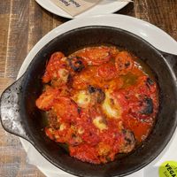 vegan meatballs in tomato sauce  at Zizzi in Sutton
