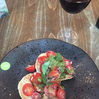 vegan bruschetta  at Zizzi in York