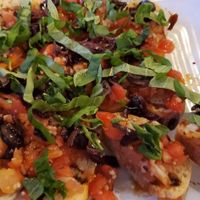 Bruchetta (no cheese) at Silver Beach Pizza in St Joseph