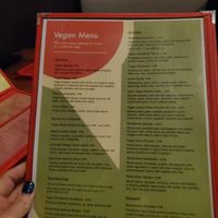 Menu at Cafe Cusco in Springfield