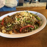 Sweet Potato Noodle Stir fry  at Cafe Cusco in Springfield