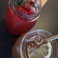 Selbstgemachte Eistees at Alex Kitchen in Husum