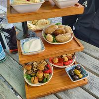 Veganer Mezze Turm at Alex Kitchen in Husum