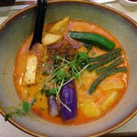 Soy milk curry laksa at BMS Organics - Mid Valley City in Kuala Lumpur