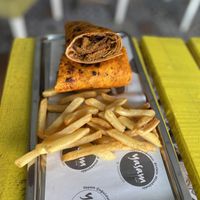 Hatay style doner menu   at Yasam Vegan Kafe in Izmir