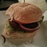 Vegan Chickpea and Quinoa burger at Handmade Burger Co in Sheffield