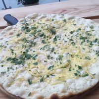 vegan cheesy garlic bread! at The Stable - Kew Bridge in West London